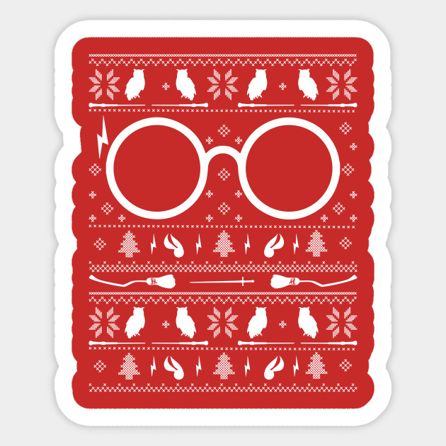 Harry Potter Christmas Knit Harry Potter Sticker TeePublic